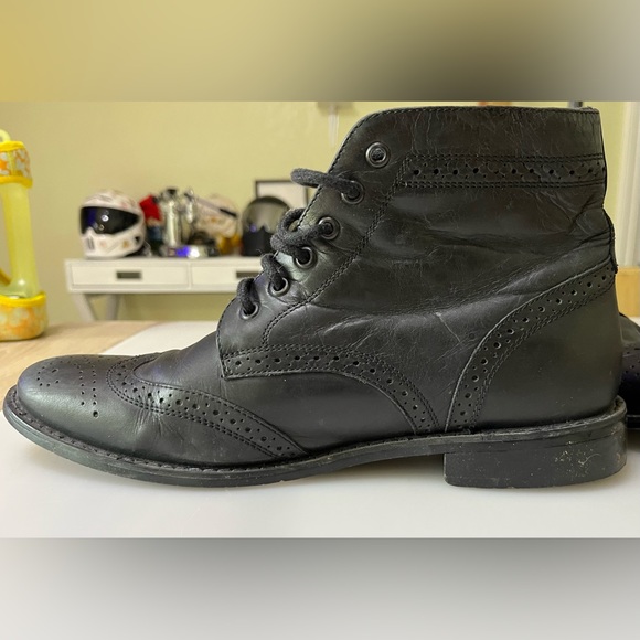 Oxford High Top Black Men’s Shoes - Picture 1 of 5